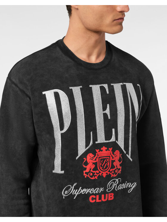 PHILIPP PLEIN PHILIPP PLEIN Bluza 22623 Czarny Regular Fit