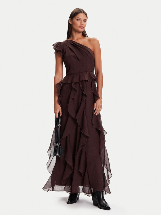 Vero Moda Vero Moda Koktel haljina Sabrina 10343819 Smeđa Regular Fit