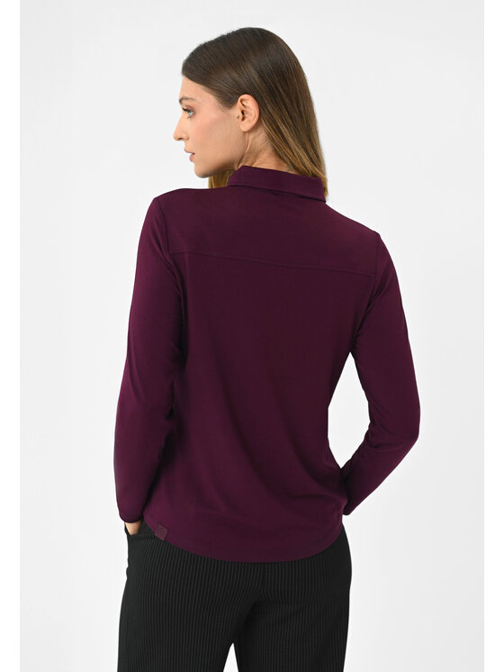 Volcano Volcano Longsleeve L-TOPAZ Fioletowy Regular Fit