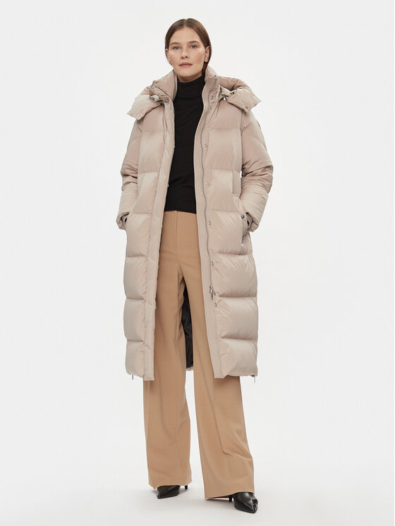 Woolrich Woolrich Vatovaná bunda Aurora CFWWOU0698FRUT1148 Béžová Regular Fit