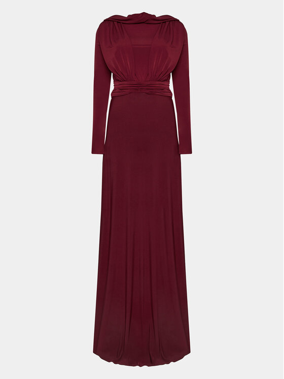 MVP Wardrobe MVP Wardrobe Официална рокля Fiori Chiari MVPI3AB111.0XXXXXX Бордо Long Fit