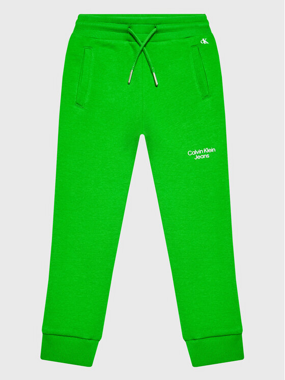 Calvin Klein Jeans Calvin Klein Jeans Spodnie dresowe IB0IB01282 Zielony Regular Fit