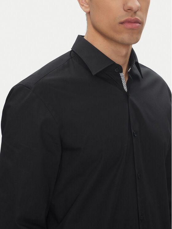 HUGO HUGO Koszula Koey 50544922 Czarny Slim Fit
