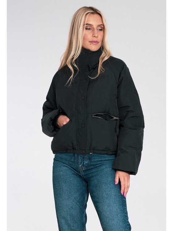 FIGL FIGL Vatovaná bunda M1227 Černá Regular Fit