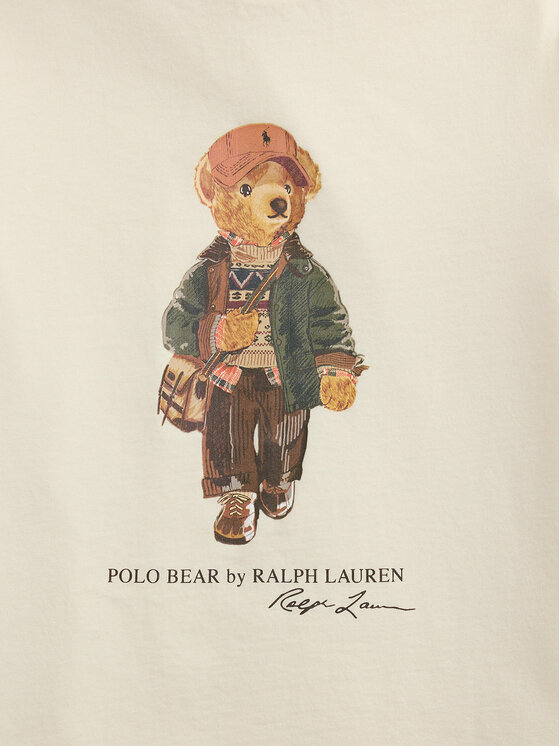 Polo Ralph Lauren Polo Ralph Lauren Marškinėliai 323B27298002 Kreminė Regular Fit