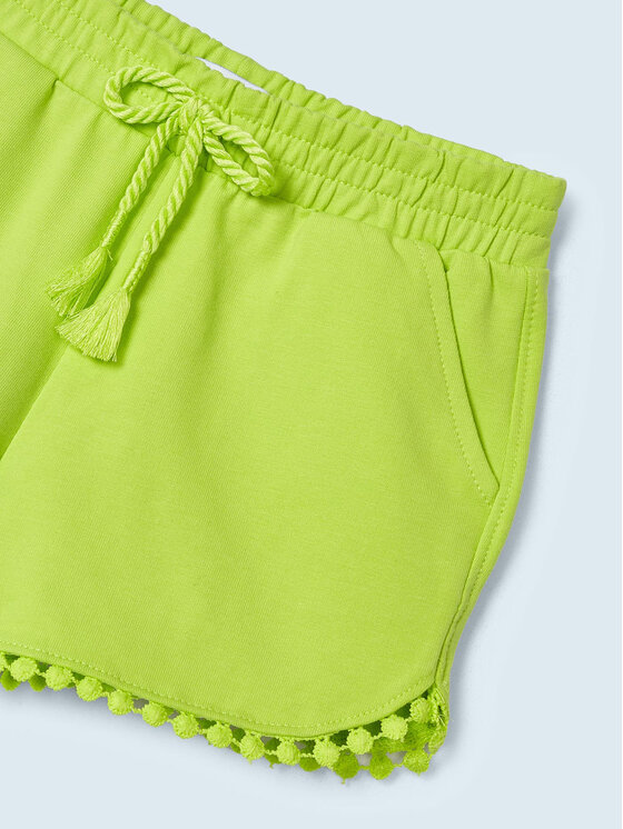Mayoral Mayoral Pantaloncini di tessuto 607 Verde Regular Fit