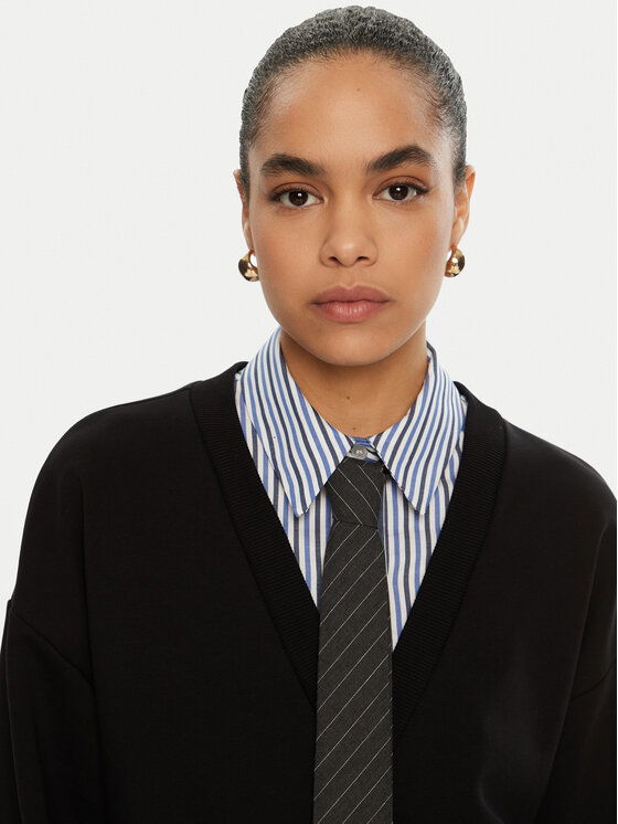 Imperial Imperial Bluză FH09IGS Negru Relaxed Fit