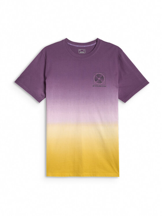 4F 4F T-Shirt WHEEL & WAVE Fioletowy Relaxed Fit