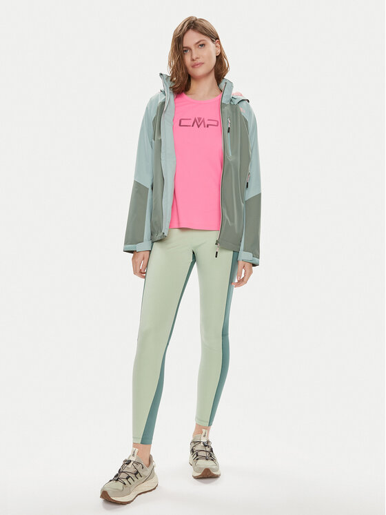CMP CMP Vodootporna jakna 34Z5116 Zelena Regular Fit