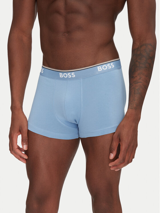 BOSS BOSS Komplet 3 par bokserek Trunk 3P Power 50531684 Niebieski
