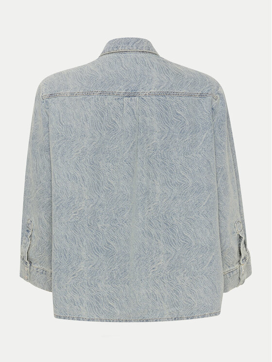 Gestuz Gestuz Jeans srajca Gianna 10908941 Modra Relaxed Fit