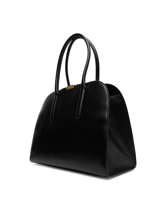 Tommy Hilfiger Tommy Hilfiger Torebka Iconic Leather Tote AW0AW18206 Czarny