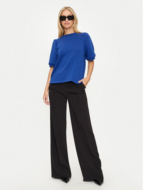 Vila Vila Bluză Reflect 14097562 Albastru Loose Fit
