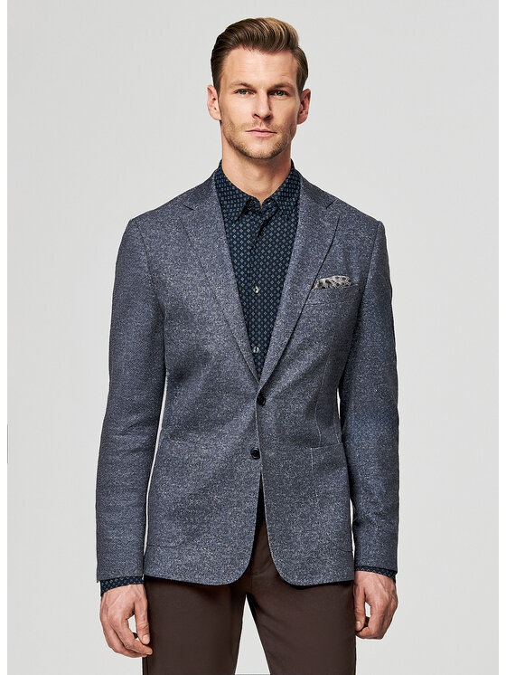 Pako Lorente Pako Lorente Marynarka P26SF-3X-003 Granatowy Slim Fit