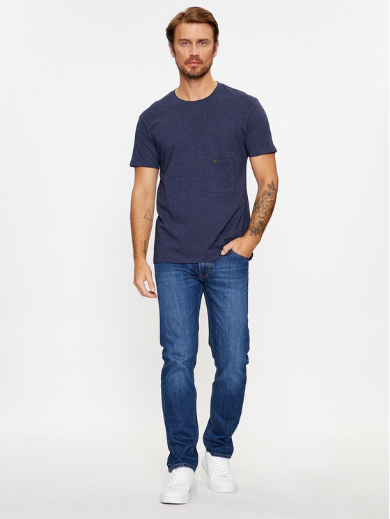 Lee Lee T-shirt 112341705 Tamnoplava Slim Fit