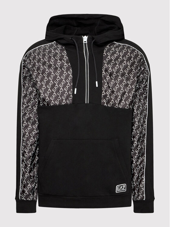 EA7 Emporio Armani EA7 Emporio Armani Mikina 3LPM55 PJEQZ 0200 Černá Regular Fit