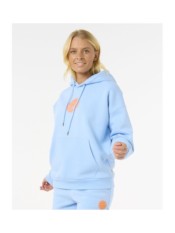 Rip Curl Rip Curl Bluza Icons Of Surf Heritage Hood Błękitny Relaxed Fit