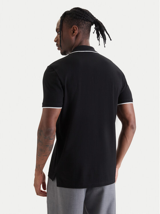 HUGO HUGO Tricou polo Dinoso222 50467344 Negru Slim Fit