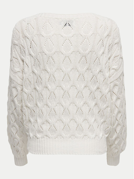 ONLY ONLY Džemperis Brynn 15222853 Balts Regular Fit
