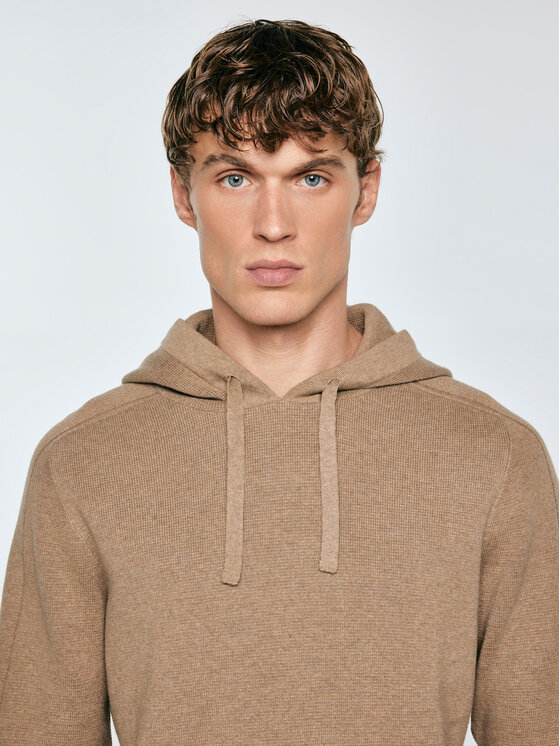 BIG STAR BIG STAR Sweter HOODSY Beżowy Basic Fit