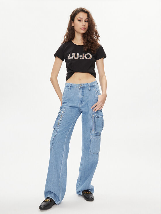 Liu Jo Liu Jo T-Shirt VA4105 JS003 Czarny Regular Fit