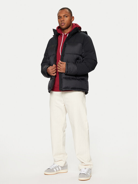 Champion Champion Pehelykabát 220346 Fekete Regular Fit