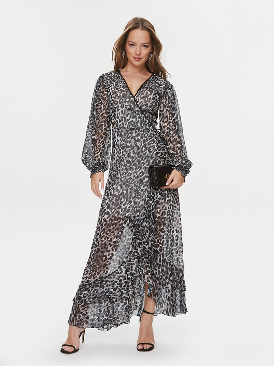 Guess Guess Sukienka codzienna Felisia W4RK24 WFX02 Złoty Regular Fit