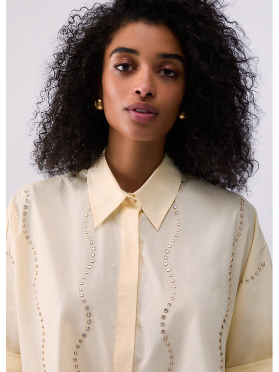 Liu Jo Liu Jo Camicia CA6345TS246P9640 Giallo Loose Fit