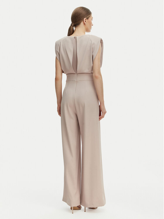 Rinascimento Rinascimento Kombinezon CFC0127546003 Beżowy Wide Leg