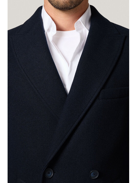 Próchnik Próchnik Płaszcz PM5 PC073225000024 Granatowy Regular Fit