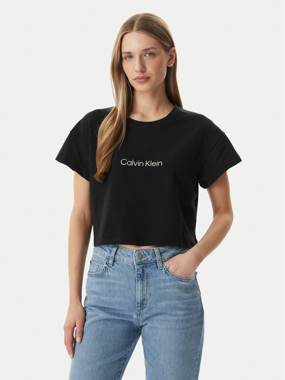 Calvin Klein Underwear Tricou LV00QS7656 Negru Boxy Fit