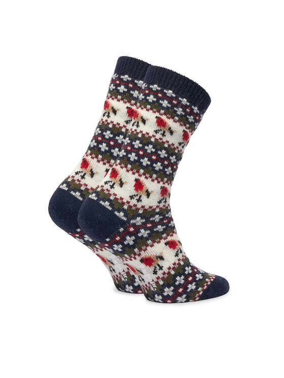 Barbour Barbour Дълги чорапи Robin Fair Isle LSO0077NY55 Тъмносин