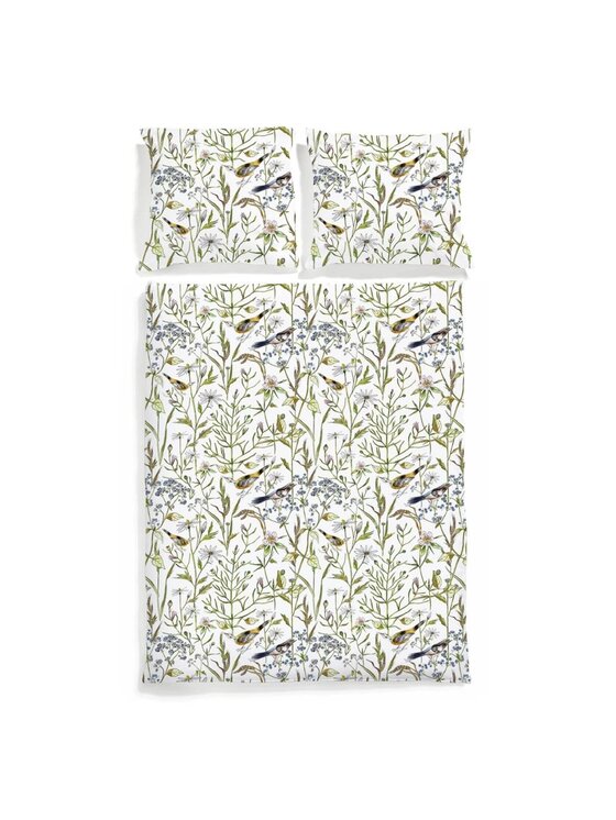 White pocket White pocket Komplet pościeli we wzory Zielony