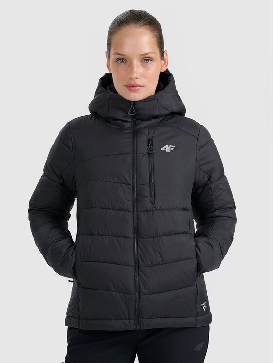 4F 4F Kurtka wielofunkcyjna HALNY Czarny Regular Fit