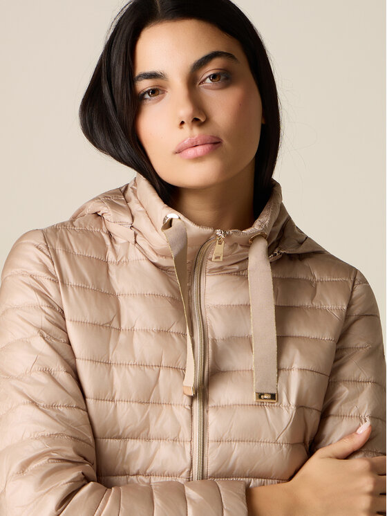 Oltre Oltre Kurtka puchowa F029R001521N002 Kremowy Regular Fit