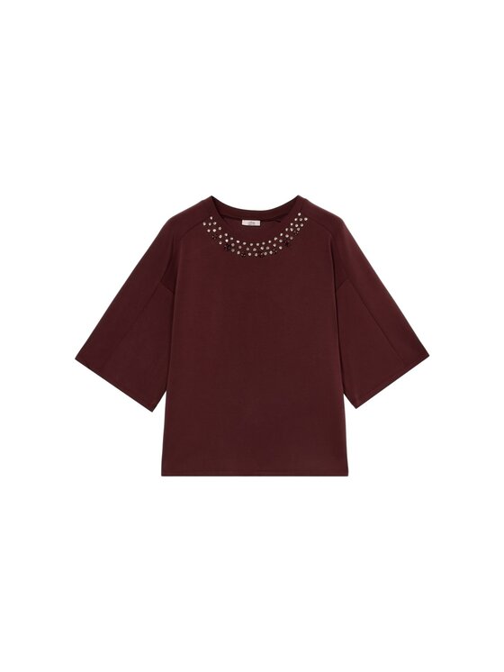 Oltre Oltre Felpa G804J004423N036 Bordeaux Over Fit