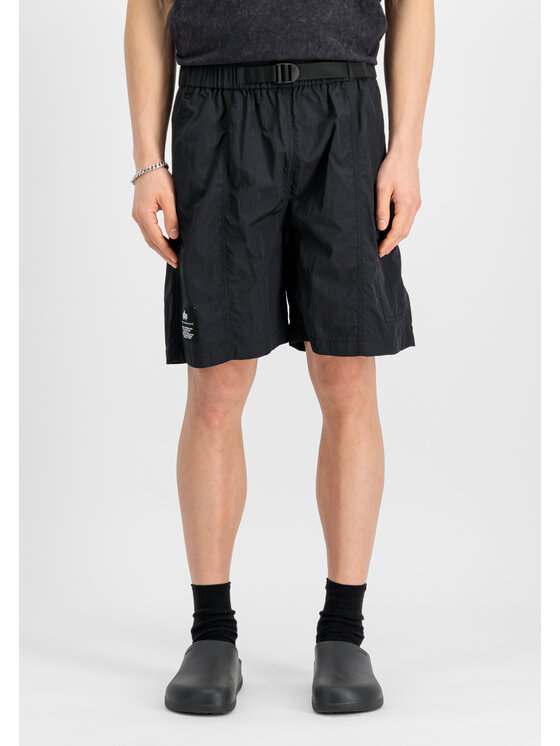Alpha Industries Alpha Industries Szorty Nylon Cargo Short Czarny Regular Fit