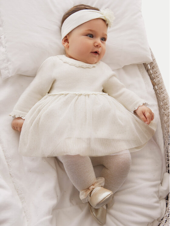 Mayoral Mayoral Elegantes Kleid 2806 Écru Regular Fit