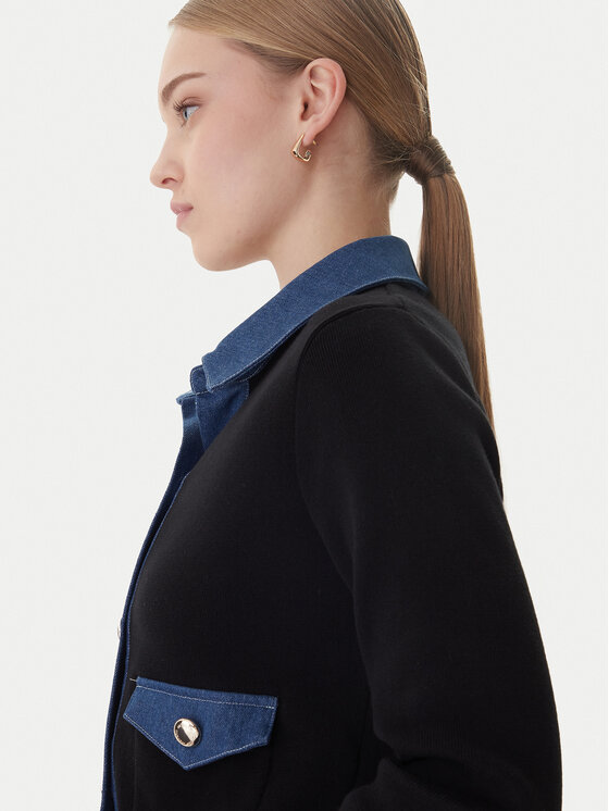 Morgan Morgan Kardigāns 251-MNAKI Melns Regular Fit