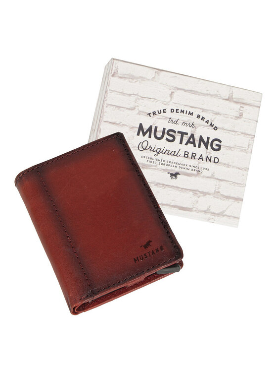 Mustang Mustang Portafoglio MUSTANG Temi RFID Aluminium Case Rosso