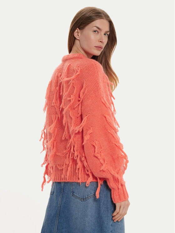 ViCOLO ViCOLO Sweter 33050S Pomarańczowy Regular Fit