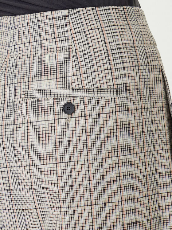 BOSS BOSS Riidest püksid Telda1 50553949 Beež Oversize