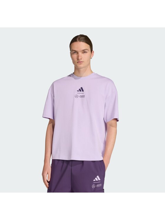 adidas Męski T-Shirt, rozmiar 2XL, Fioletowy, 147517