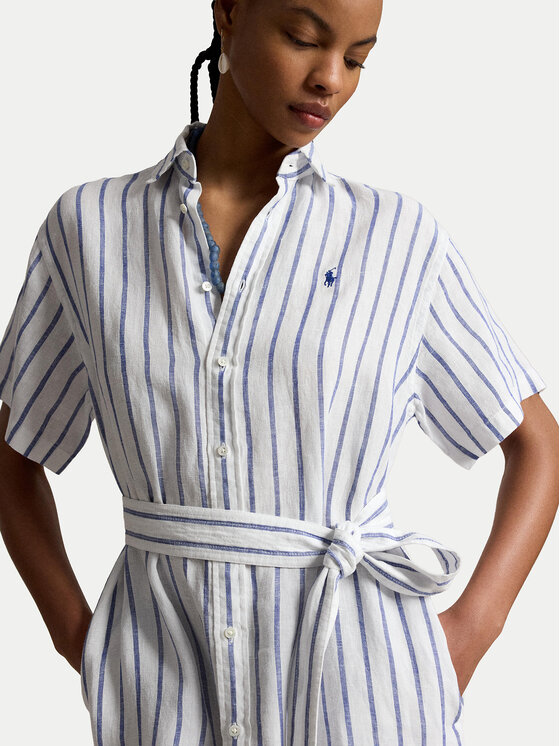 Polo Ralph Lauren Polo Ralph Lauren Sukienka koszulowa 211965843501 Niebieski jasny Regular Fit