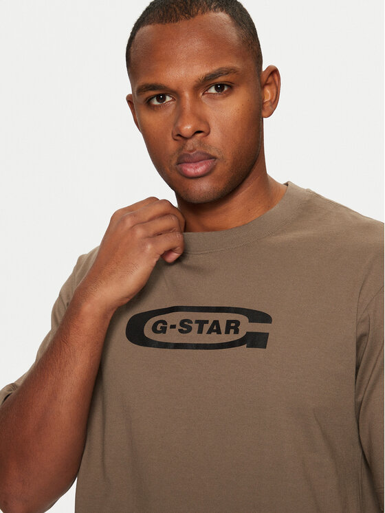 G-Star Raw G-Star Raw Majica D26350 Rjava Boxy Fit