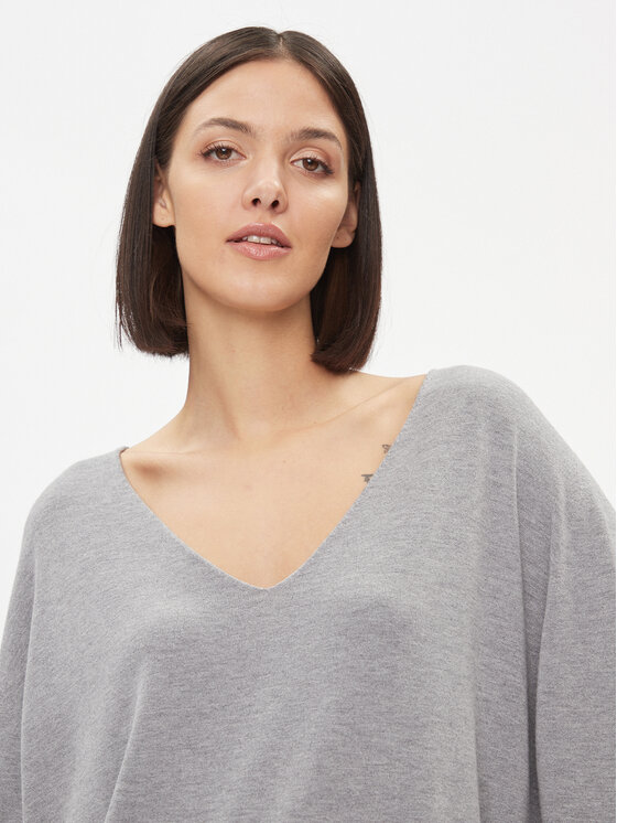 Kontatto Kontatto Megztinis 3M1015 Pilka Regular Fit