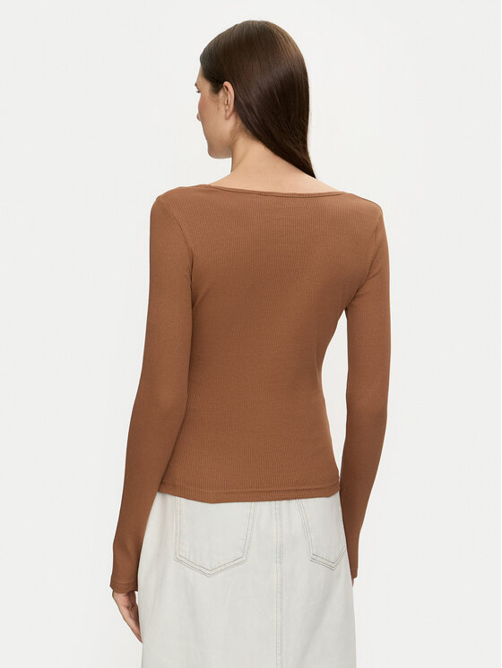 Brave Soul Brave Soul Блузка LLT-624SARAH Коричневий Slim Fit