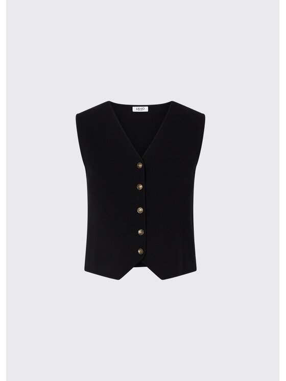 Liu Jo Liu Jo Gilet WF6397MS99E22222 Nero Regular Fit