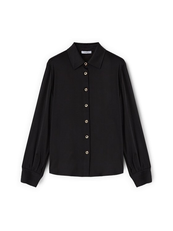 Motivi Motivi Koszula 5273Q000869N033 Czarny Regular Fit