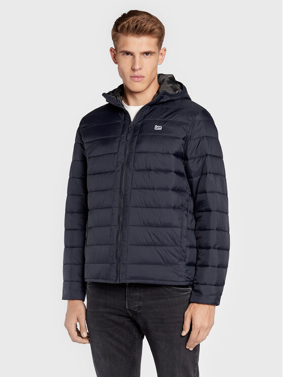 Lee Lee Kurtka przejściowa Light Puffer L87HSZ01 112321559 Czarny Regular Fit
